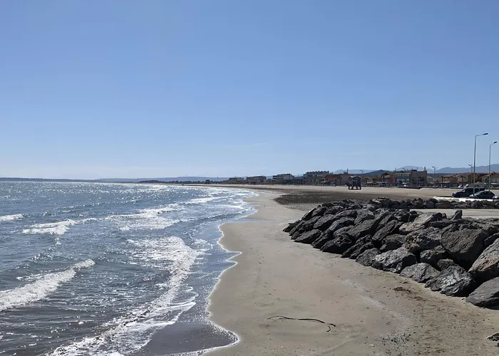 T2 Climatise, 2 Cours, Proche Plage, Parking Prive, 5 Pers., Animaux Acceptes - Fr-1-797-58 * Port-la-Nouvelle